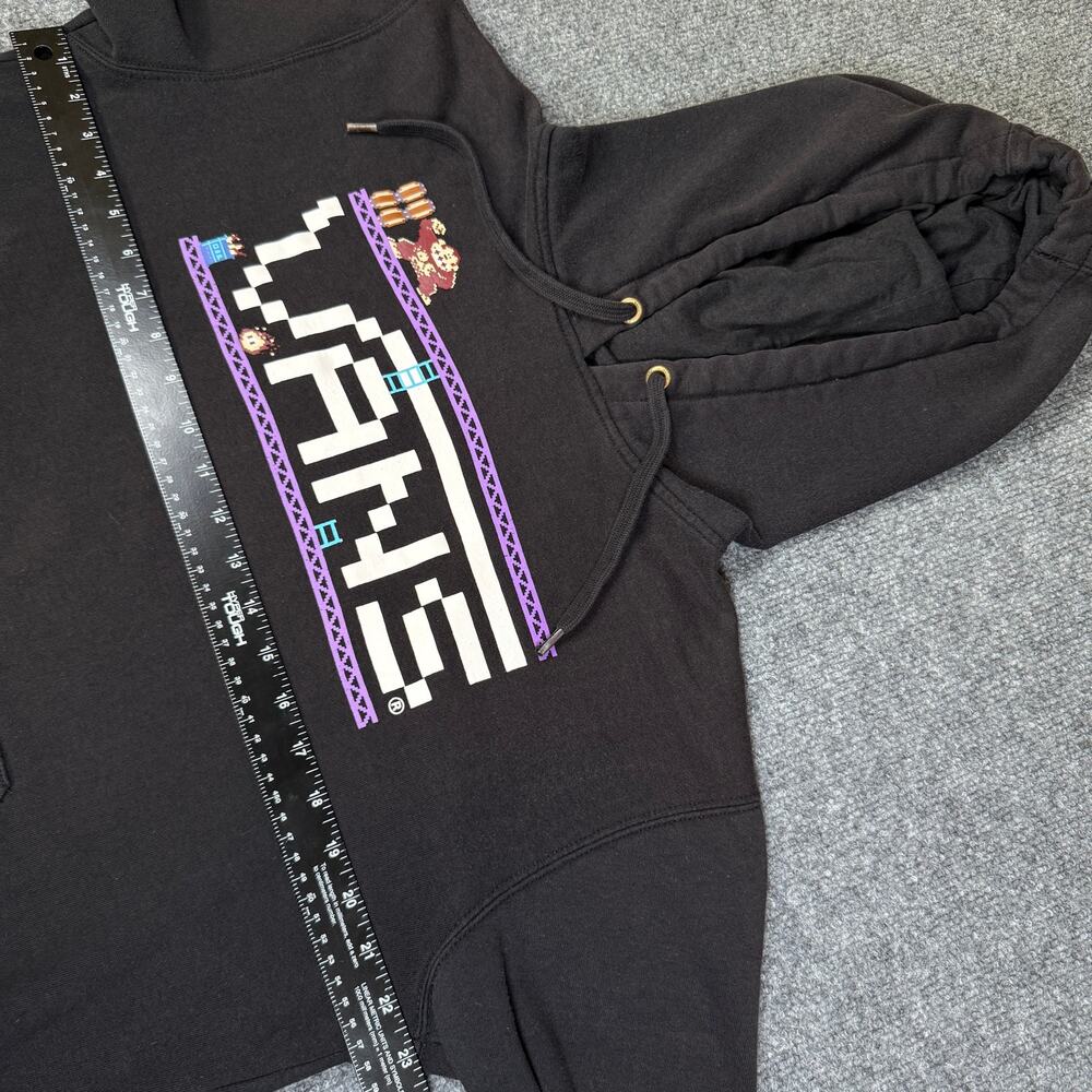 Vans x Nintendo NES Donkey Kong Hoodie Black Sweatshirt Size Medium RARE 2016 - Picture 9 of 10